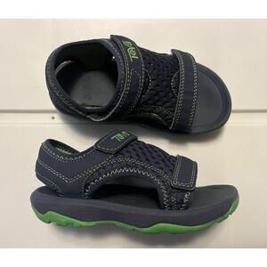 Teva Psyclone XLT Sandal Toddler Size 9 Green/Blue Water Fishing Shoes Quick Dry